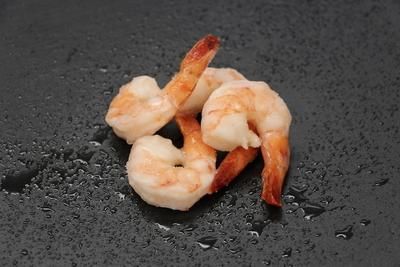 Eden Shrimps Knospe Crevetten Tail on gekocht