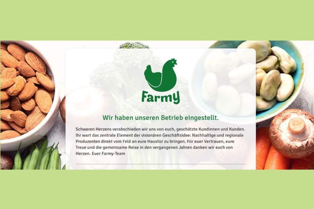 Farmy stellt Betrieb ein