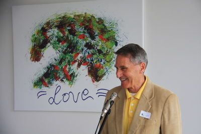 AWDänzer spricht zu Gäasten beim BIOSTAR Event 2016 bei